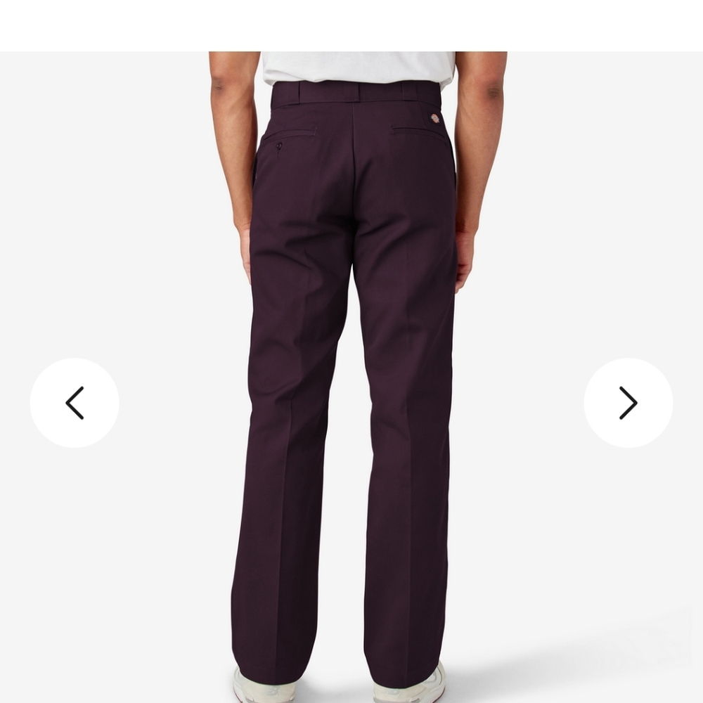 Dickies 874 brown work skate pants 34x28 new